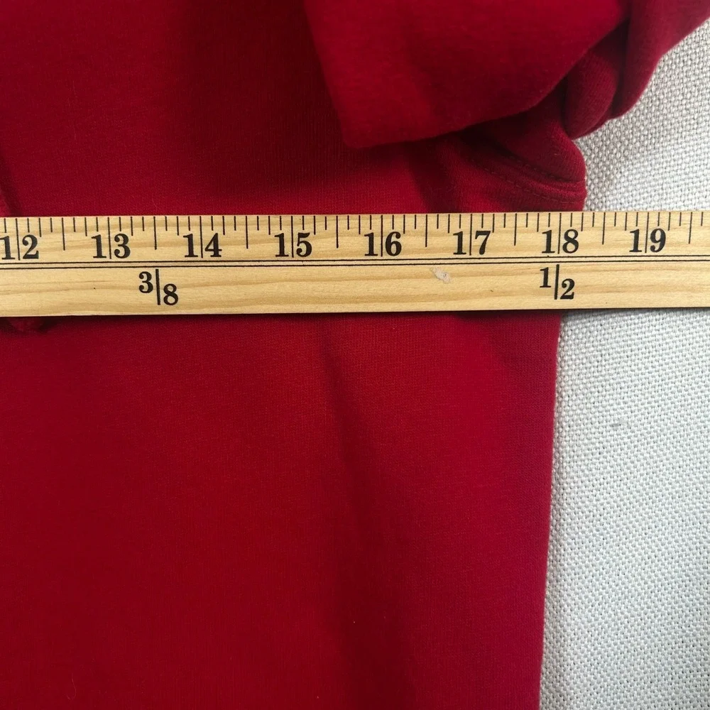 Hollister California Hoodie Womens S Red Floral Logo Sleeve Graphic  Sweatshirt
